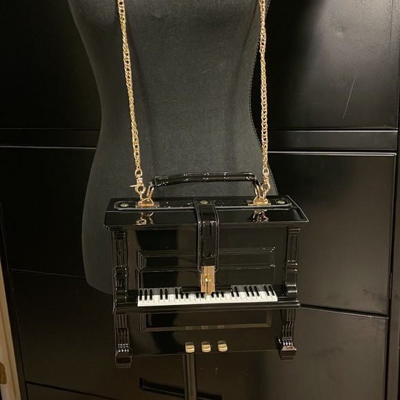 🆕 Novelty Piano Crossbody Purse Bag - Picture 10 of 11